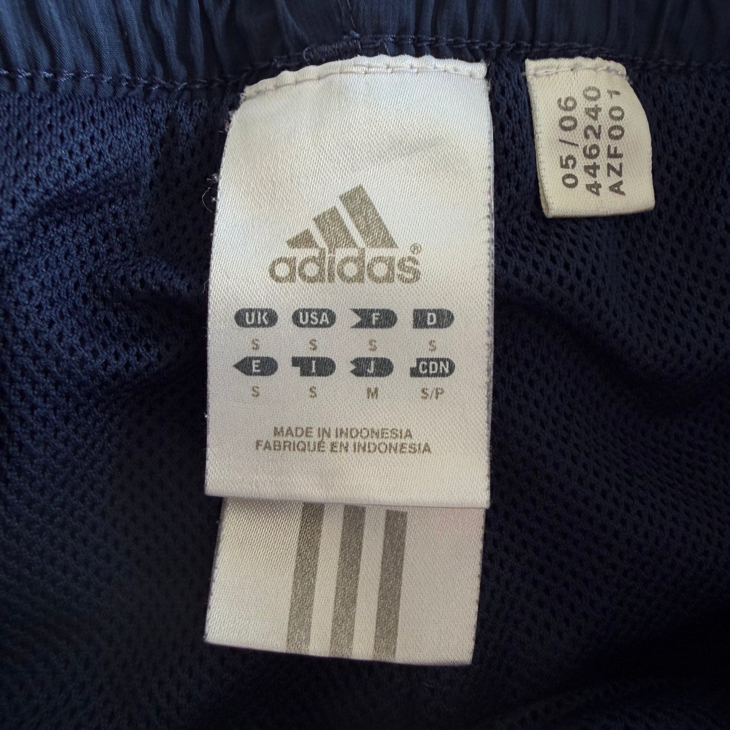 Y2K Adidas Three Stripe Baggy Track Pants - S