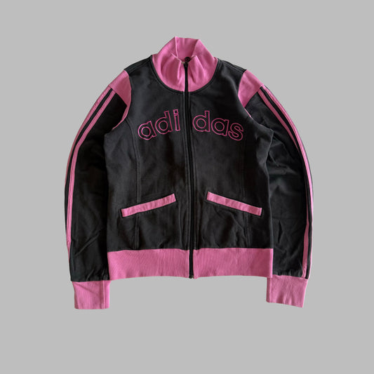 Y2K Adidas Spell Out Track Jacket - S