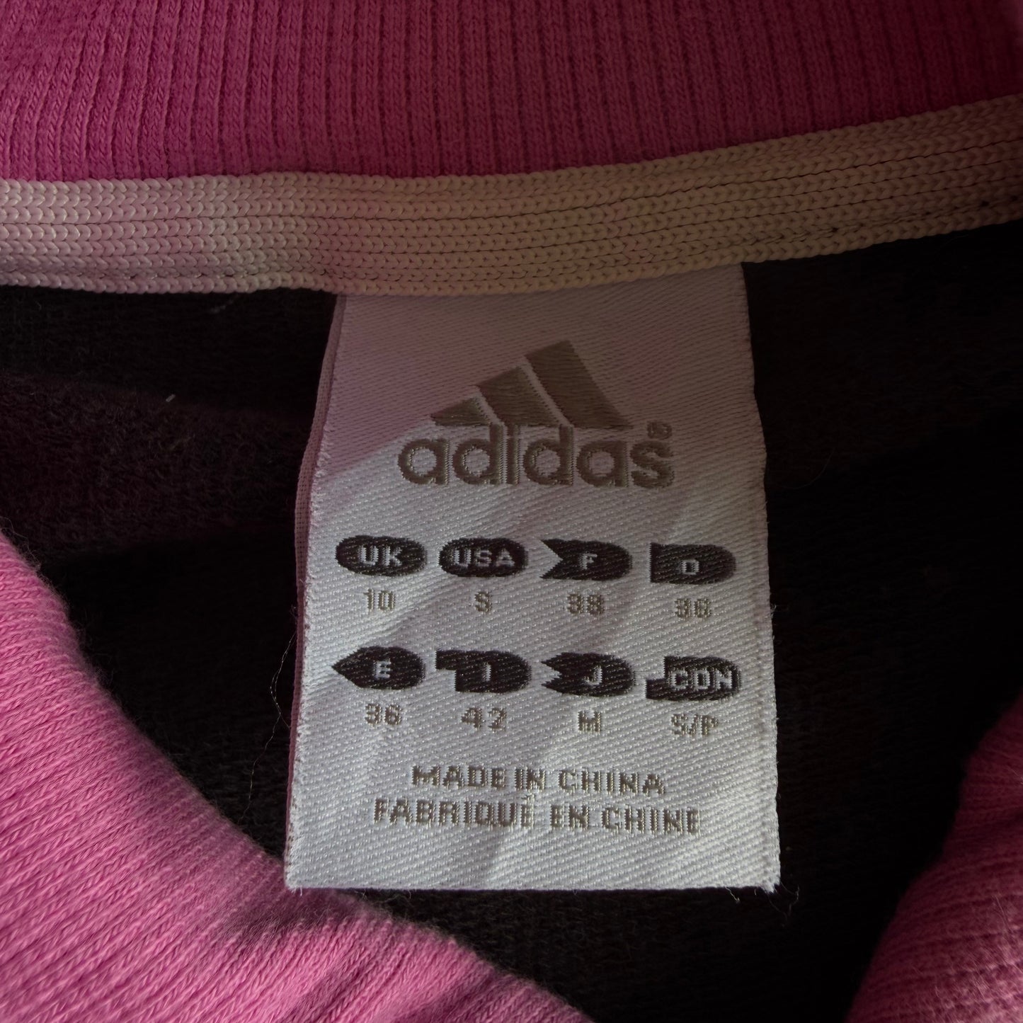 Y2K Adidas Spell Out Track Jacket - S