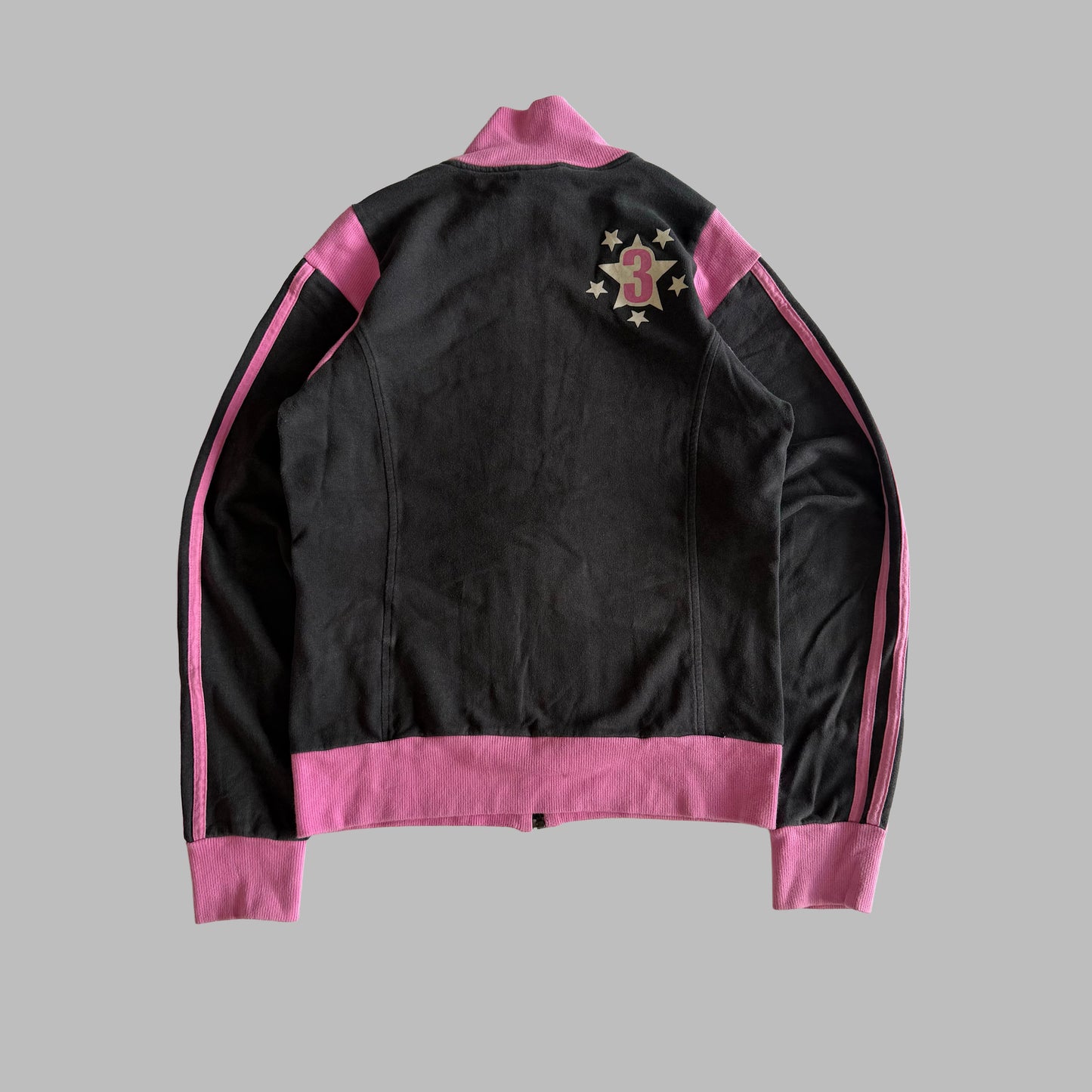 Y2K Adidas Spell Out Track Jacket - S