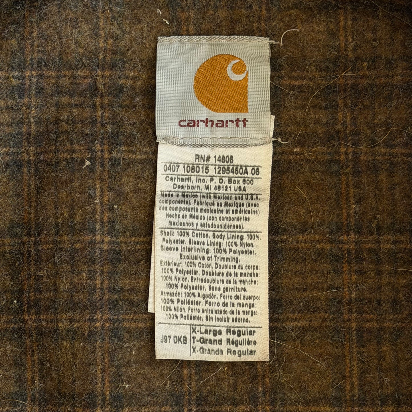 Y2K Carhartt J97 Detroit Jacket - XL