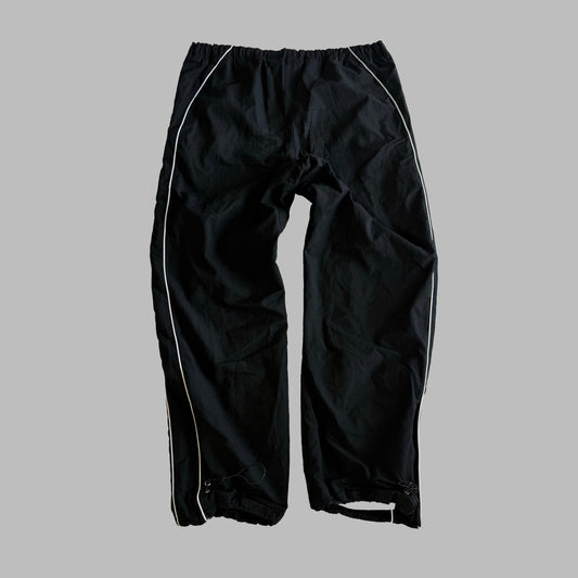 Y2K Nike Wide Leg Striped Track Pants - M