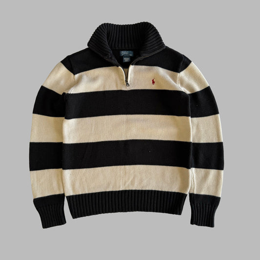 Ralph Lauren Striped Quarter Zip - Small