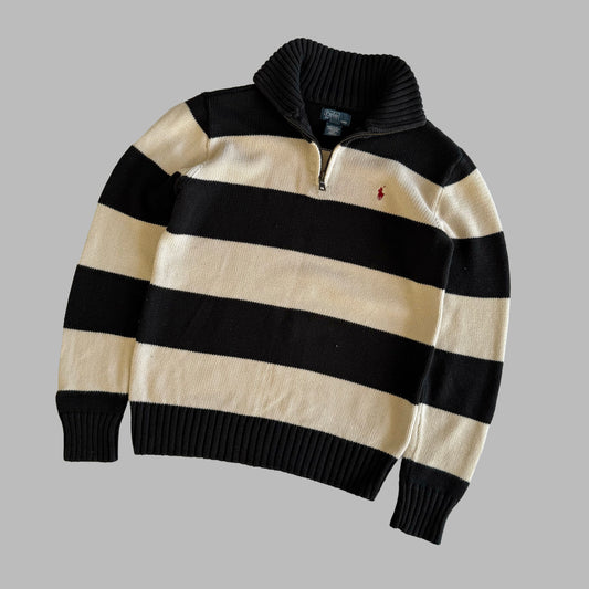 Ralph Lauren Striped Quarter Zip - Small
