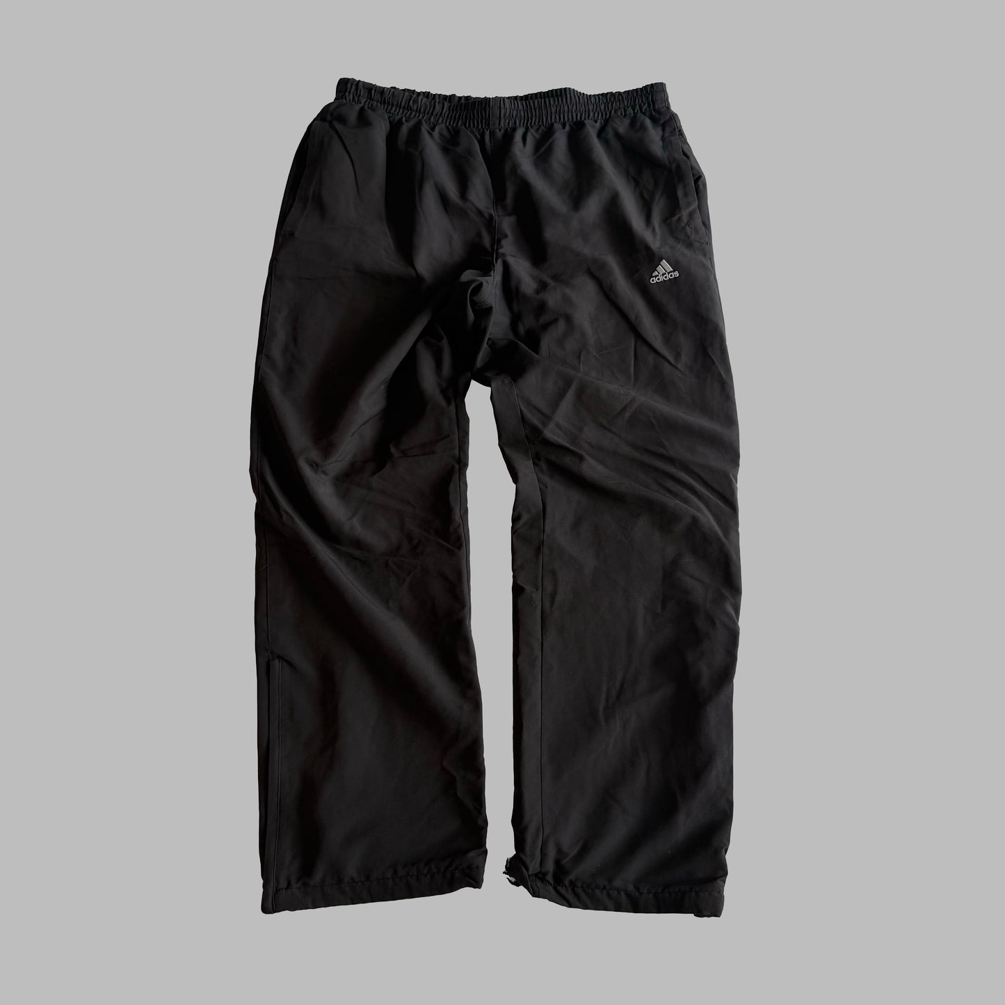 Y2K Adidas Classic Wide Leg Track Pants - M