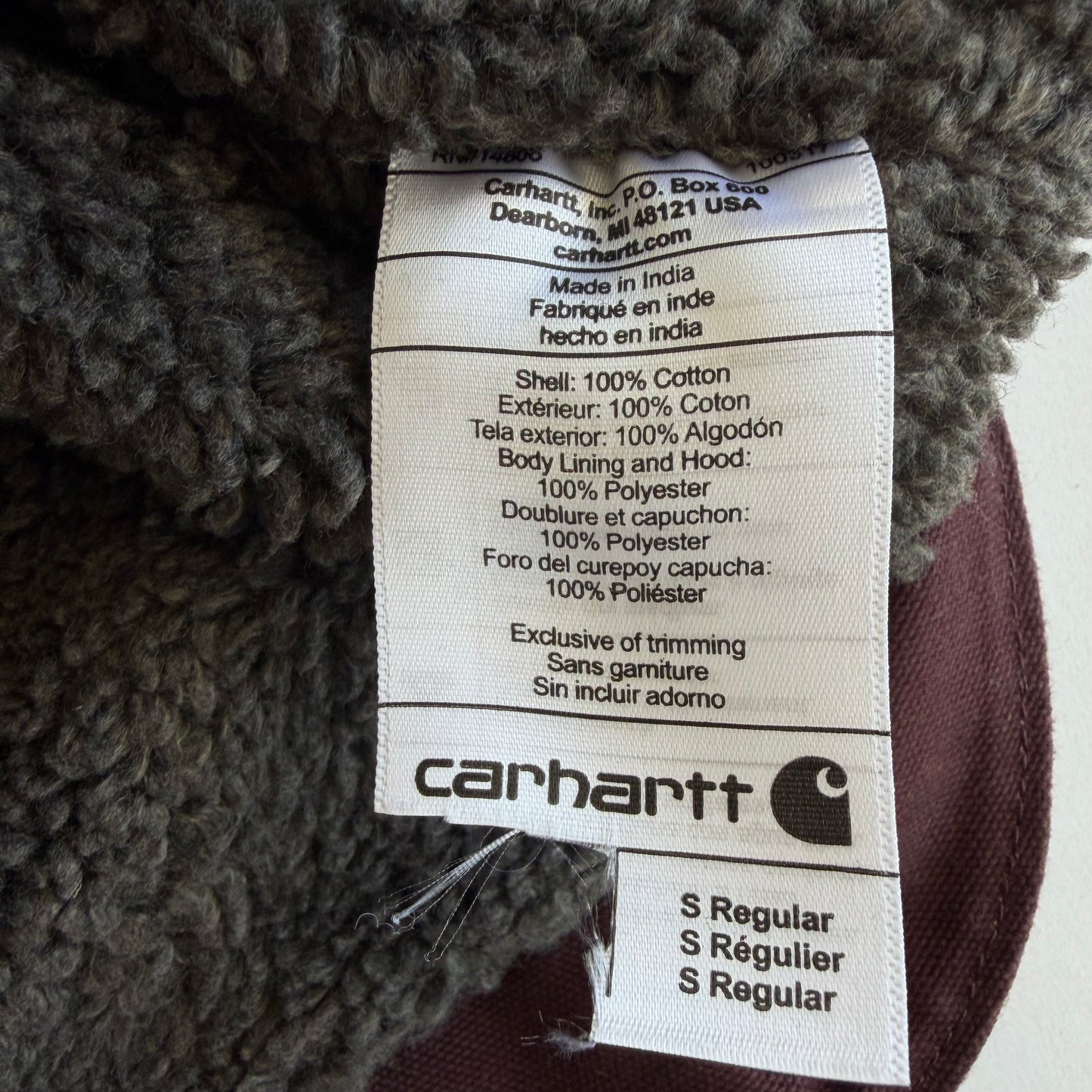 Carhartt Sherpa-Lined Active Jacket - S