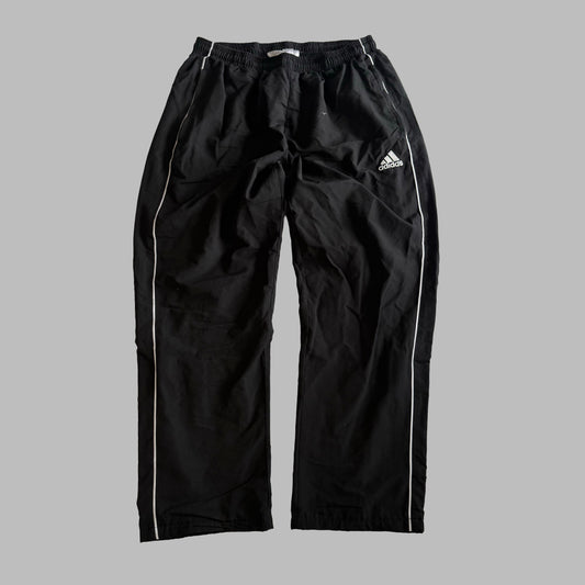 Y2K Adidas Striped Wide Leg Track Pants - XL