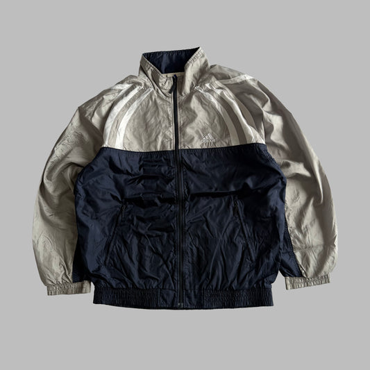 90s Adidas Three Stripe Track Jacket - L