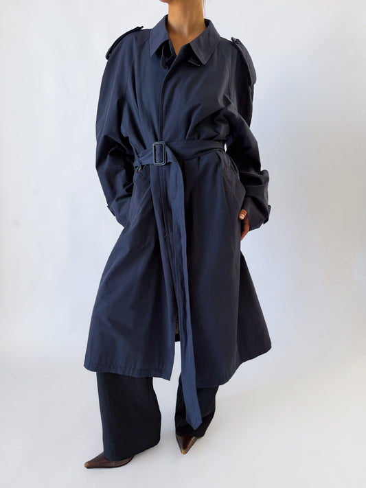 90s Burberry Double Breasted Trench Coat - M