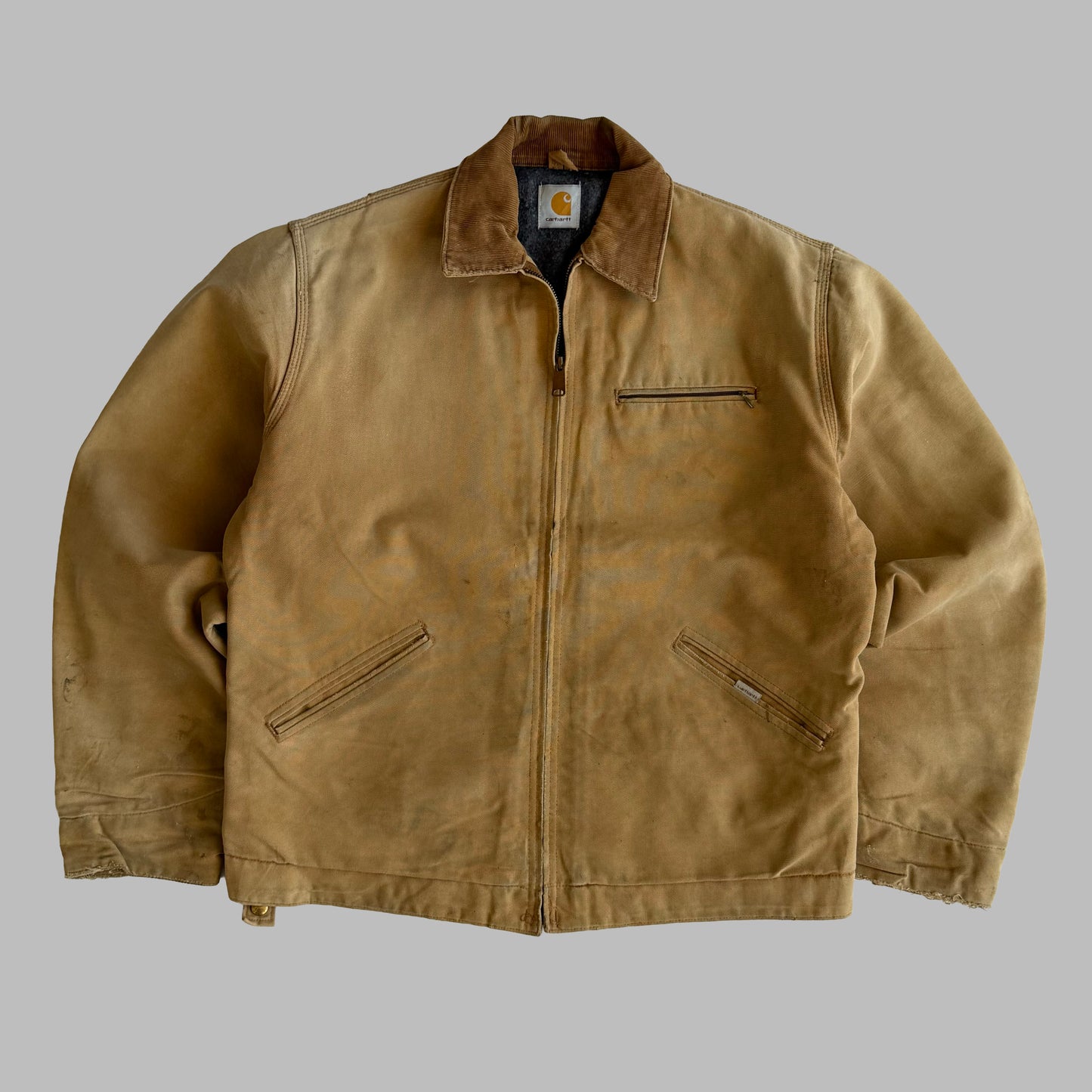 90s Carhartt Blanket Lines Duck Canvas Jacket - L