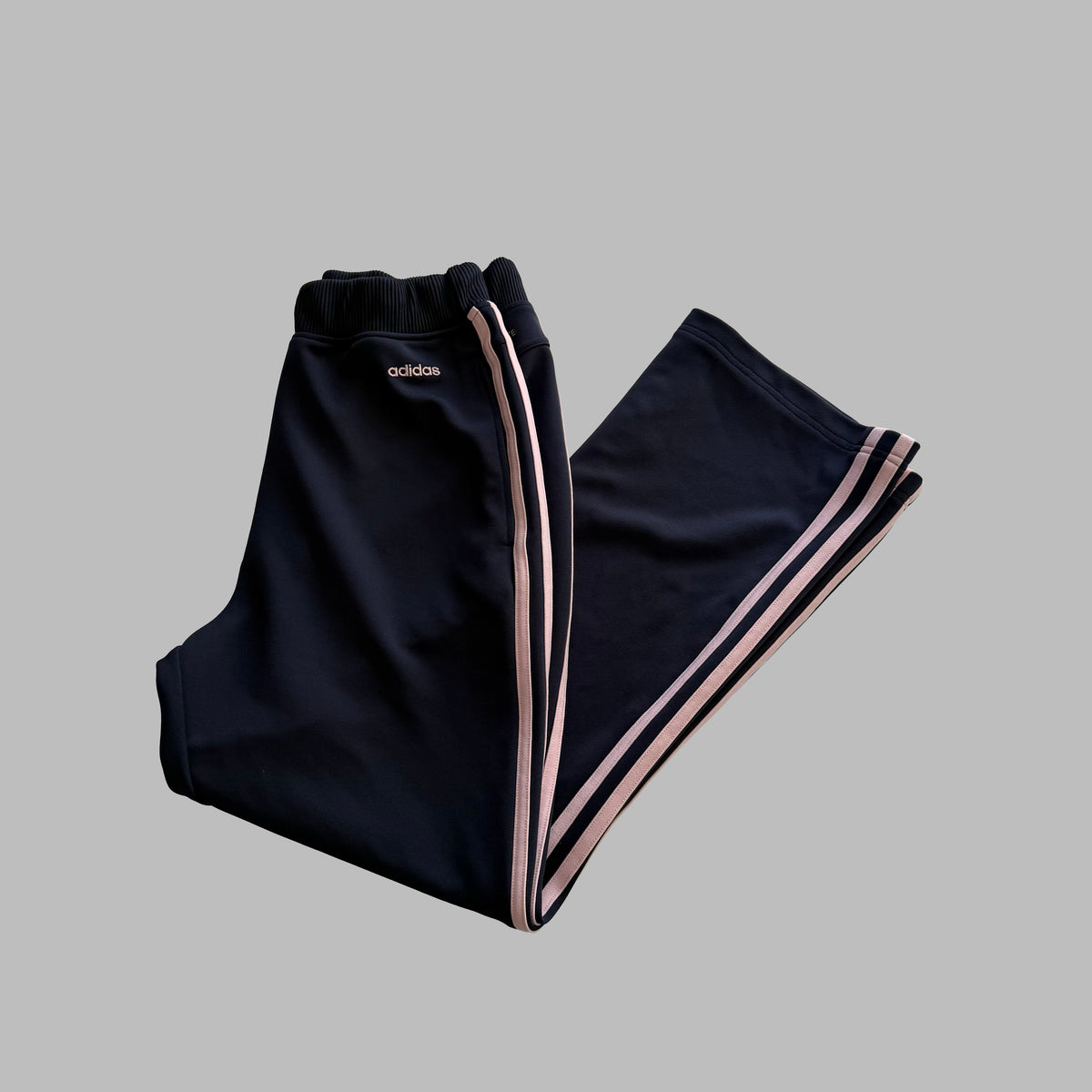Y2K Adidas Three Stripe Active Track Pants - S