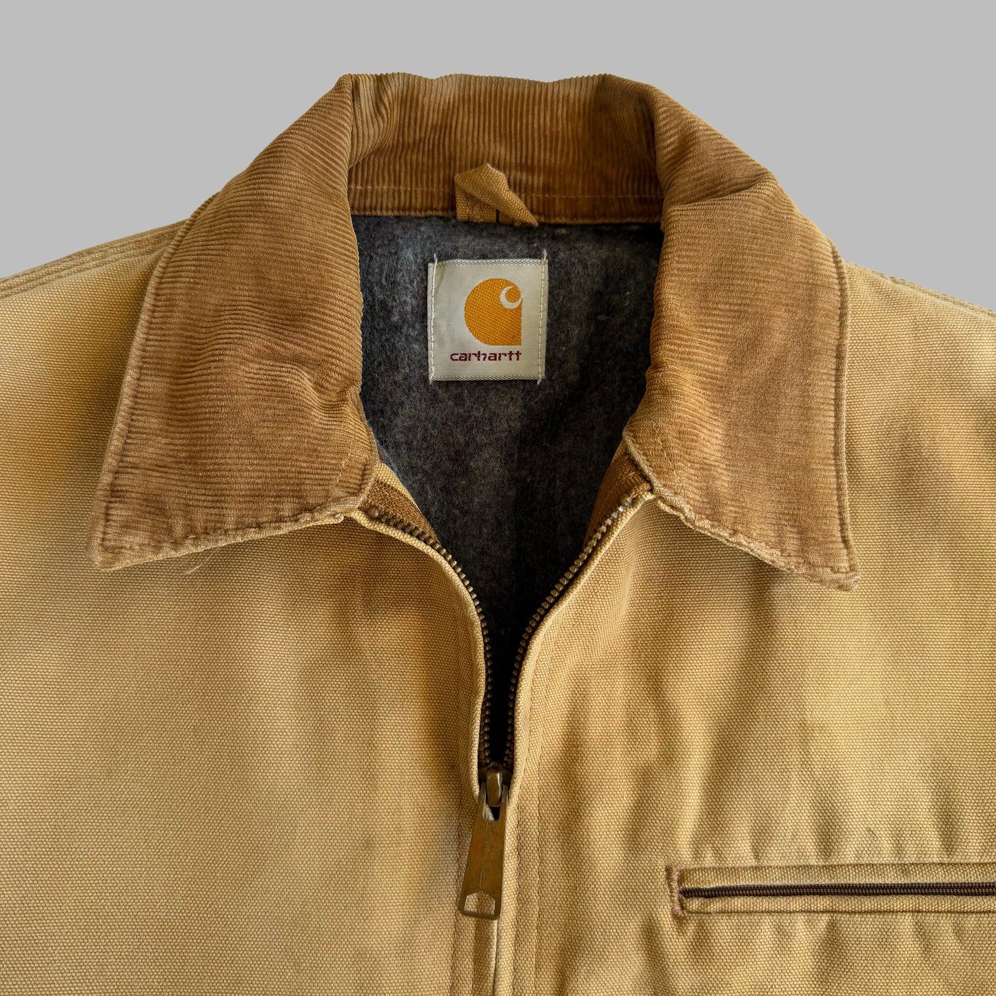 90s Carhartt Blanket Lines Duck Canvas Jacket - L