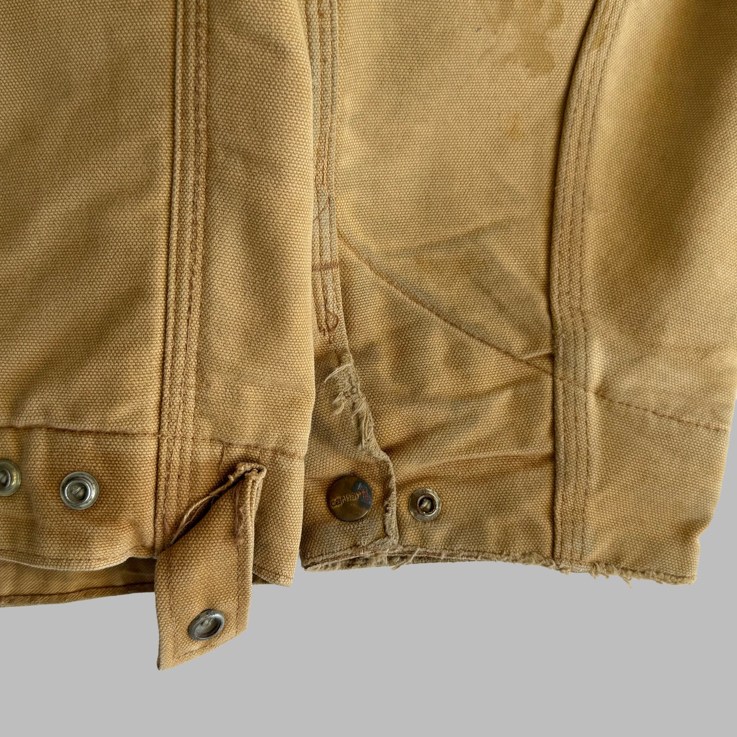 90s Carhartt Blanket Lines Duck Canvas Jacket - L