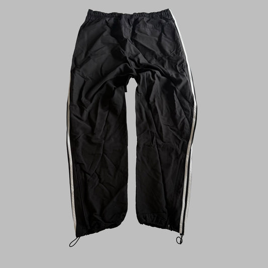 Y2K Adidas Three Stripe Parachute Track Pants - M