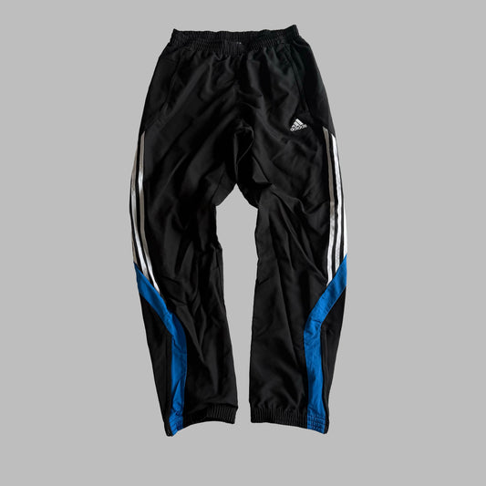 Y2K Adidas Three Stripe Baggy Track Pants - S