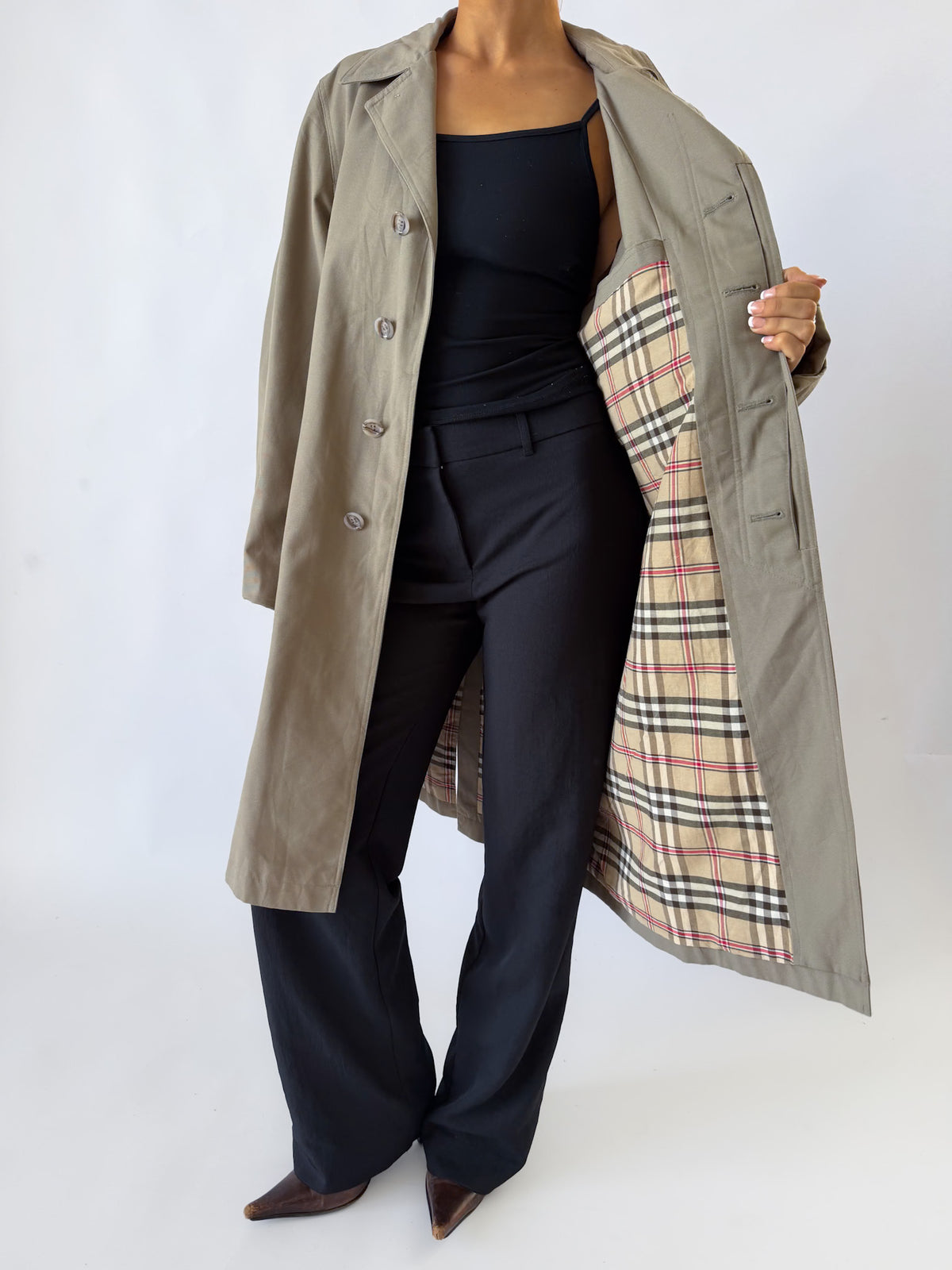 90s Burberry Trench Coat - M