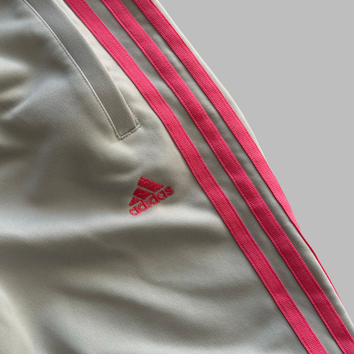 Y2K Adidas Three Stripe Active Track Pants - S
