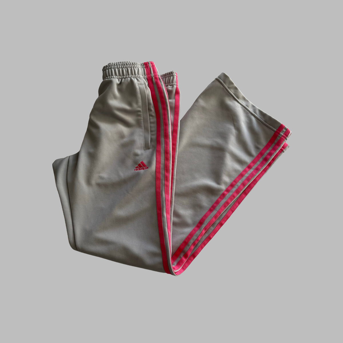 Y2K Adidas Three Stripe Active Track Pants - S
