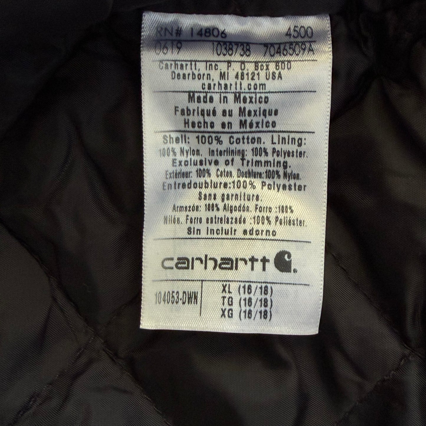 Carhartt Hooded Active Jacket - XL