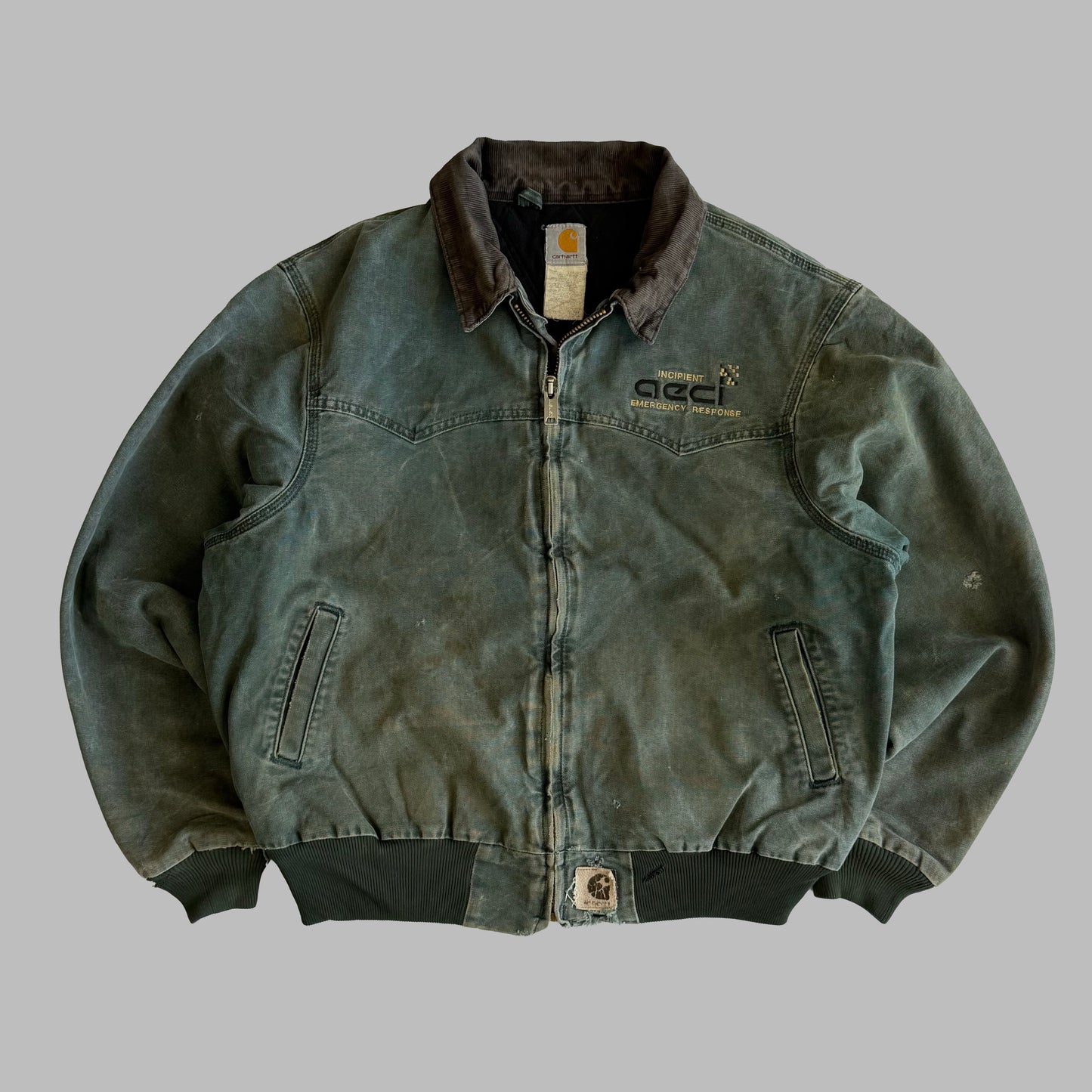 Y2K Carhartt Corduroy Collar Work Jacket - XXL