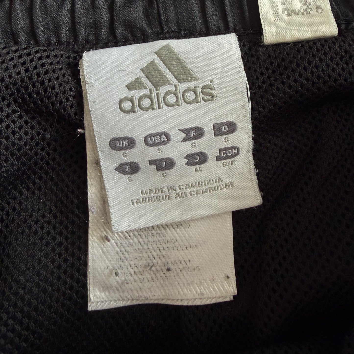Y2K Adidas Three Stripe Baggy Track Pants - S