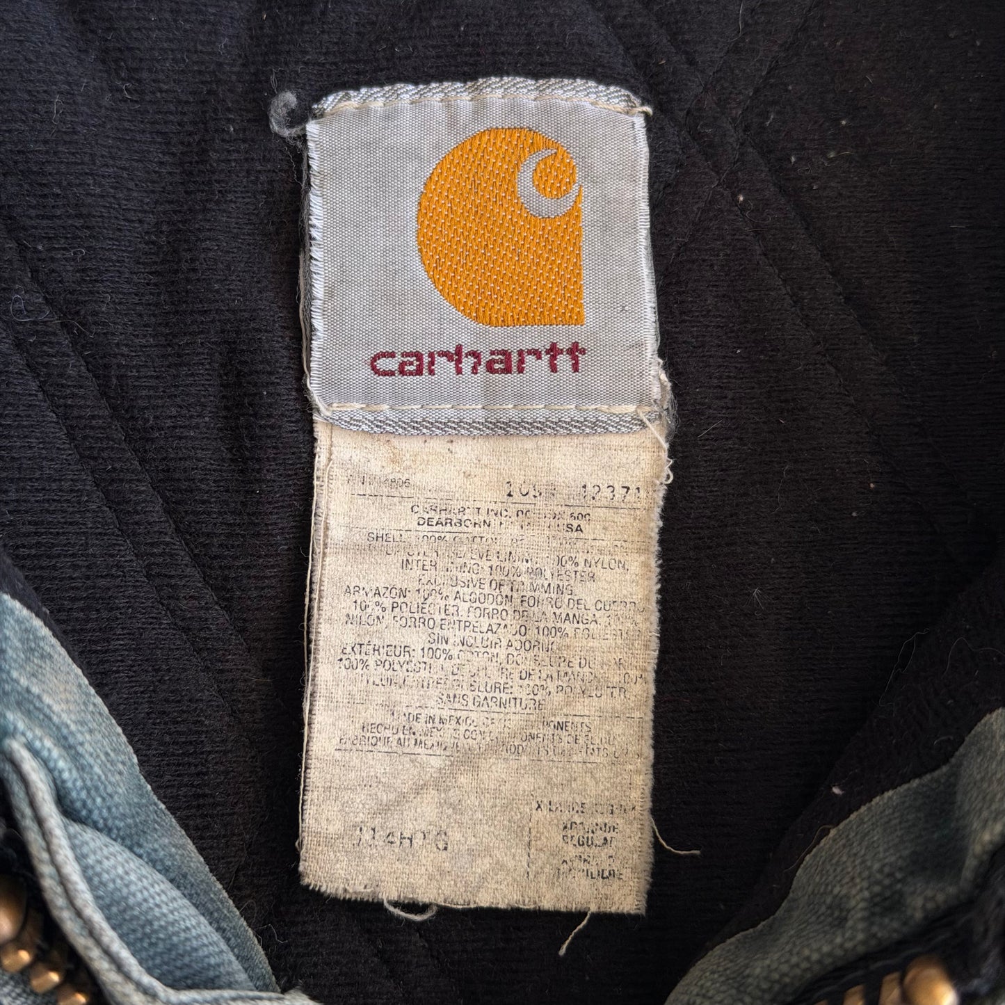 Y2K Carhartt Corduroy Collar Work Jacket - XXL