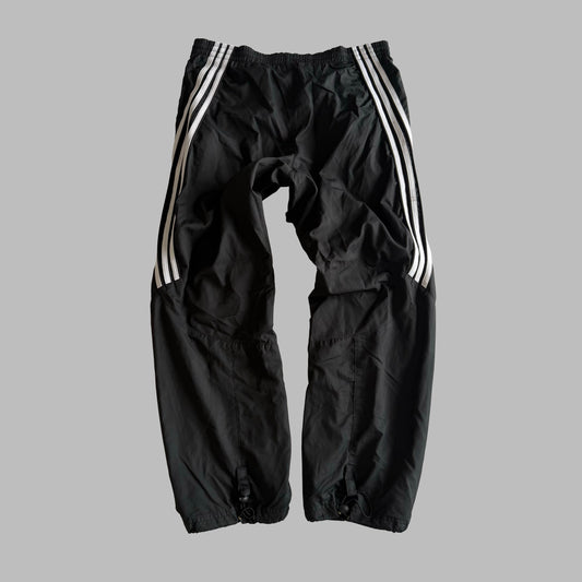 Y2K Adidas Three Stripe Baggy Track Pants - S
