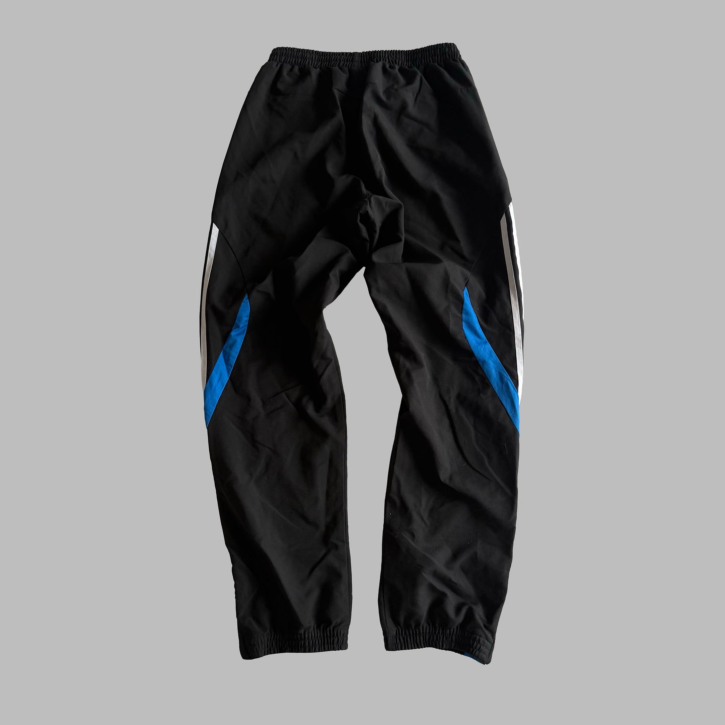 Y2K Adidas Three Stripe Baggy Track Pants - S