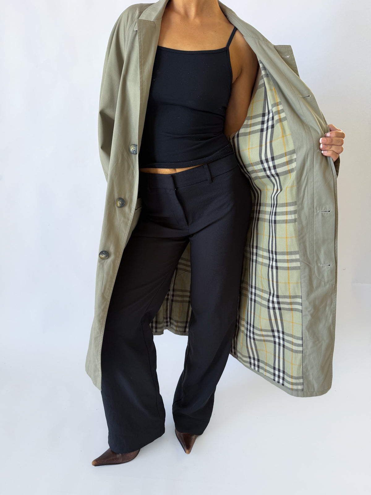 90s Burberry  Trench Coat - M