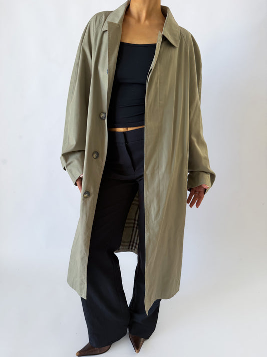 90s Burberry Double Breasted Trench Coat - L