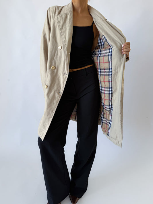 90s Burberry Trench Coat - XS