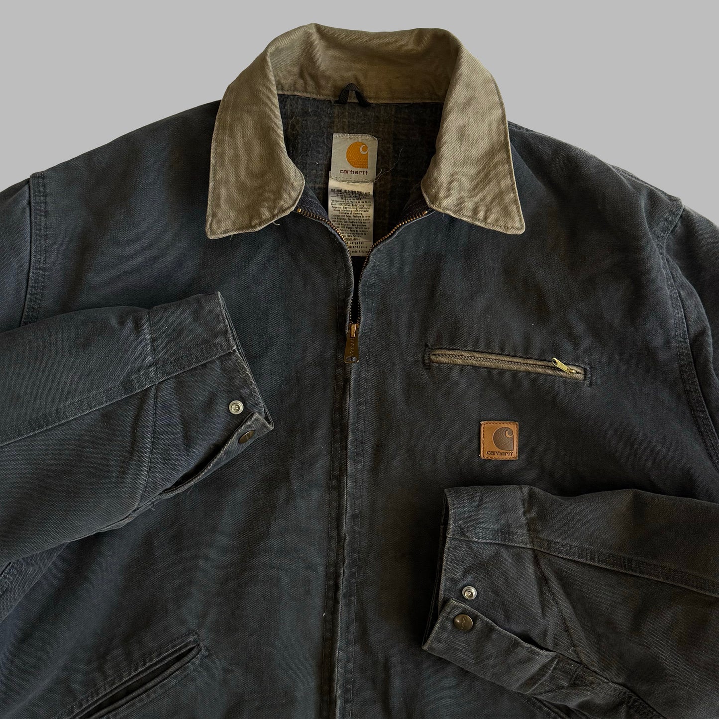 90s Carhartt Carpet-Lined Detroit Jacket - XL