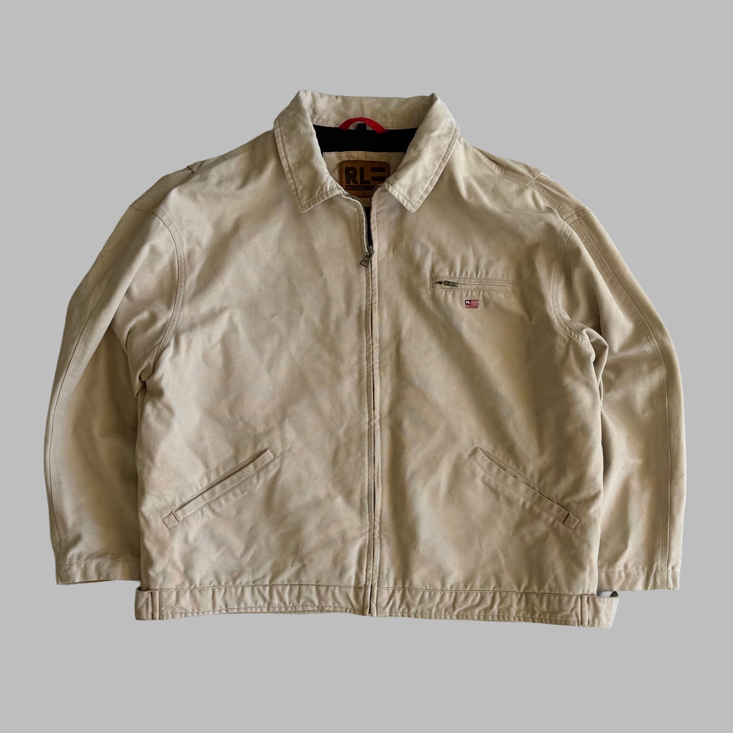Y2K Polo Ralph Lauren Heavy-weight Harrington Jacket - XL