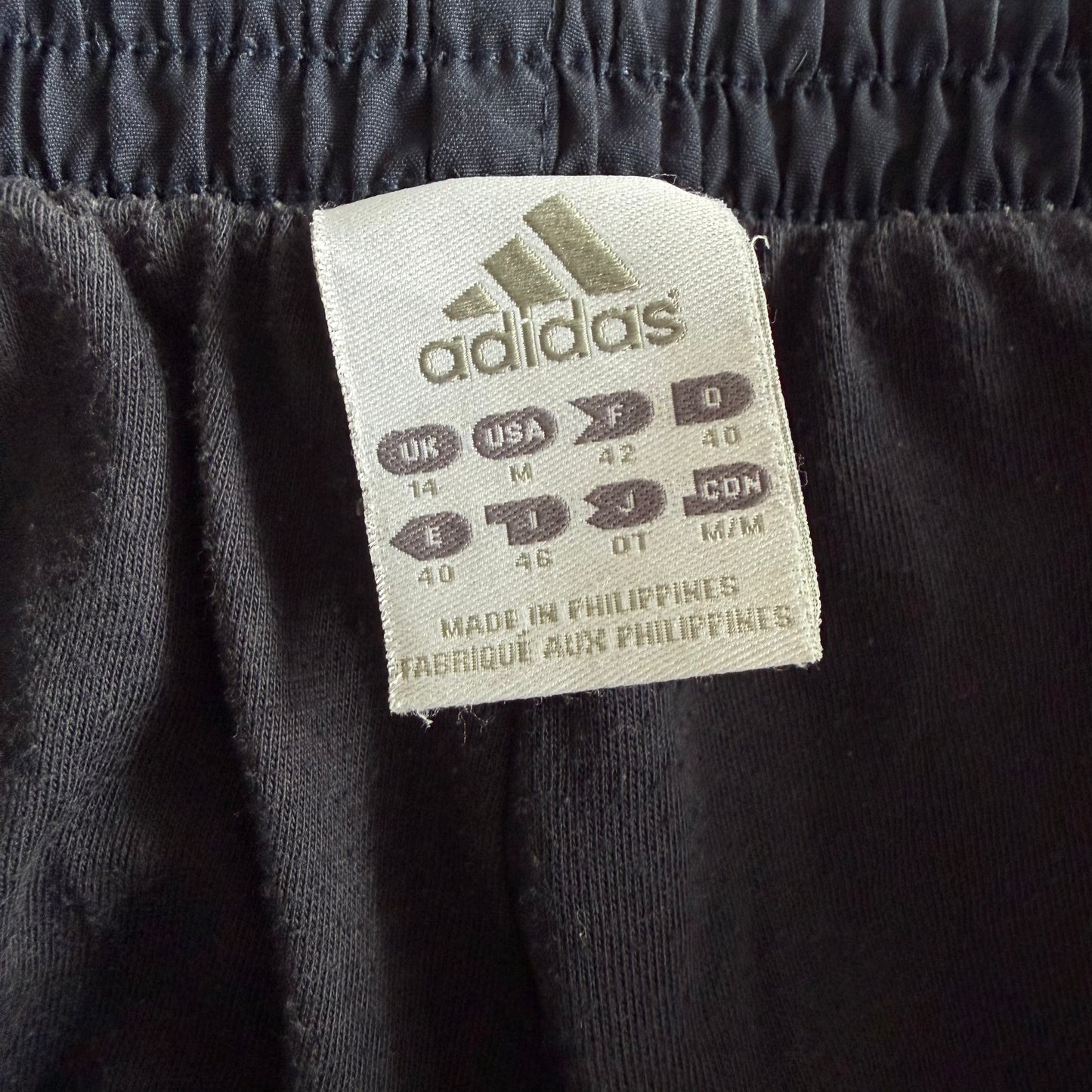 Y2K Adidas Classic Wide Leg Track Pants - M