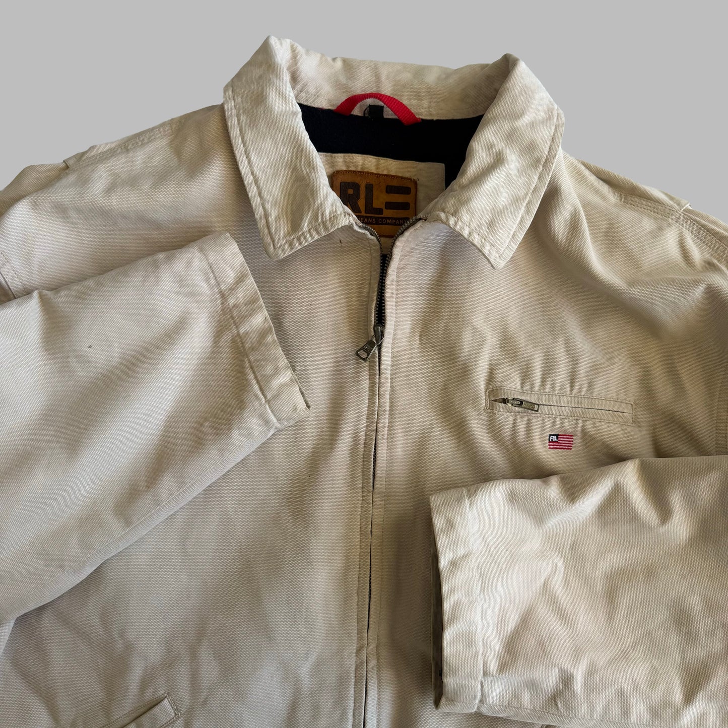 Y2K Polo Ralph Lauren Heavy-weight Harrington Jacket - XL