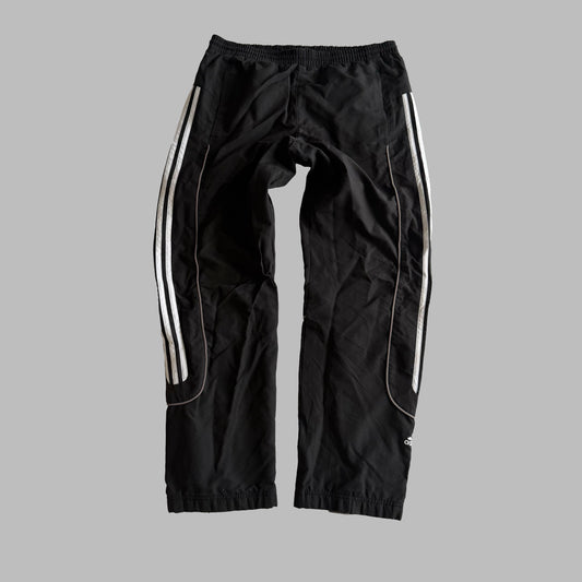 Y2K Adidas Three Stripe Baggy Track Pants - L