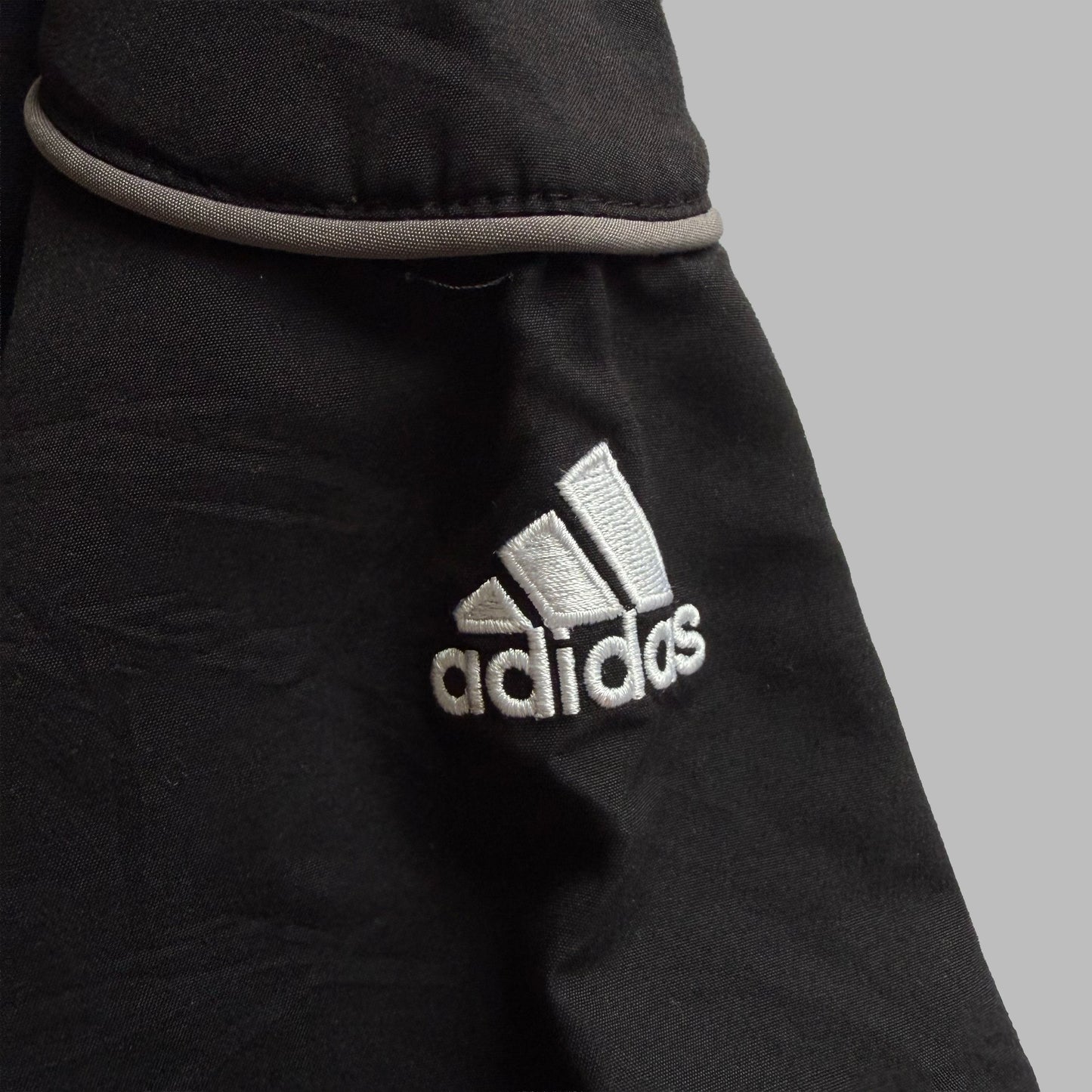 Y2K Adidas Three Stripe Baggy Track Pants - L