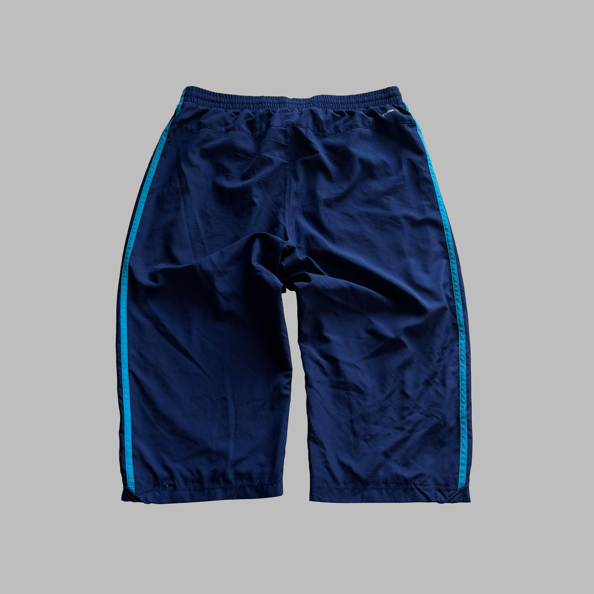 Y2K Adidas Three Stripe Baggy 3/4 Track Pants - L