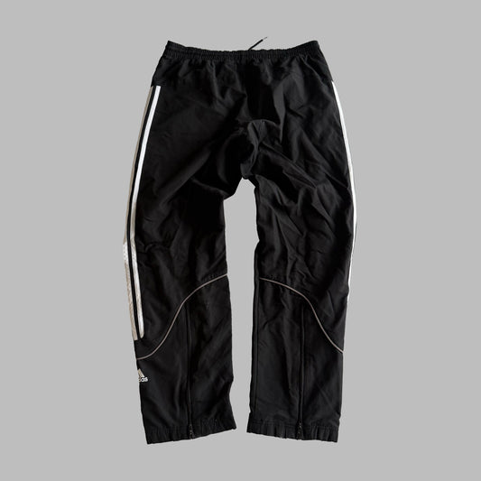 Y2K Adidas Three Stripe Baggy Track Pants - L
