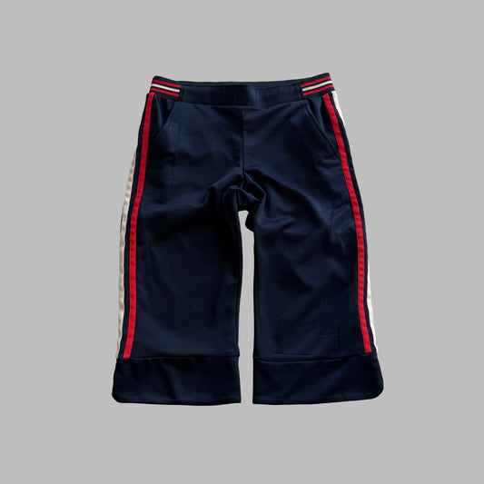 Y2K Adidas Three Stripe Activewear Capris - S