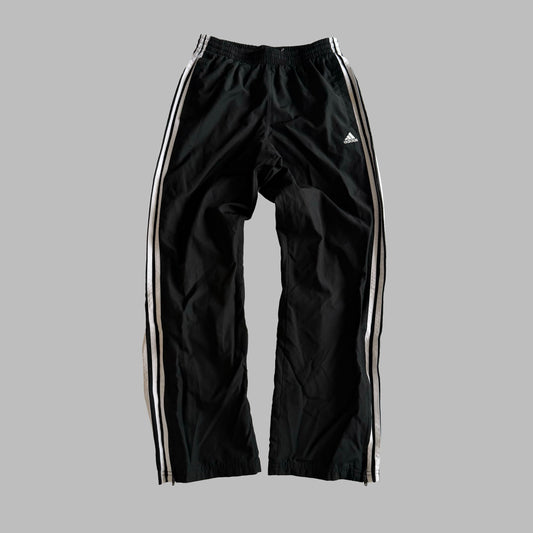 Y2K Adidas Three Stripe Straight Leg  Track Pants - XS