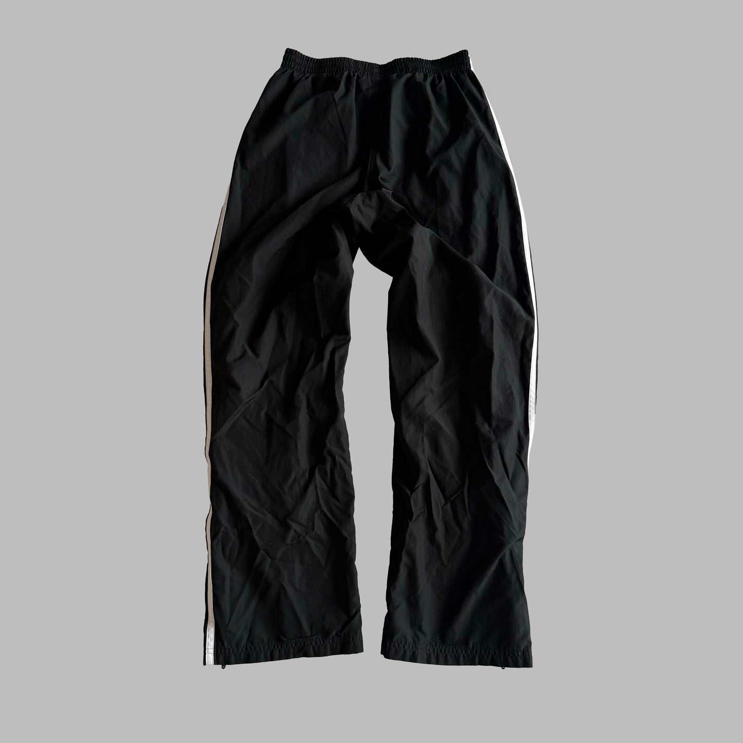 Y2K Adidas Three Stripe Straight Leg  Track Pants - XS