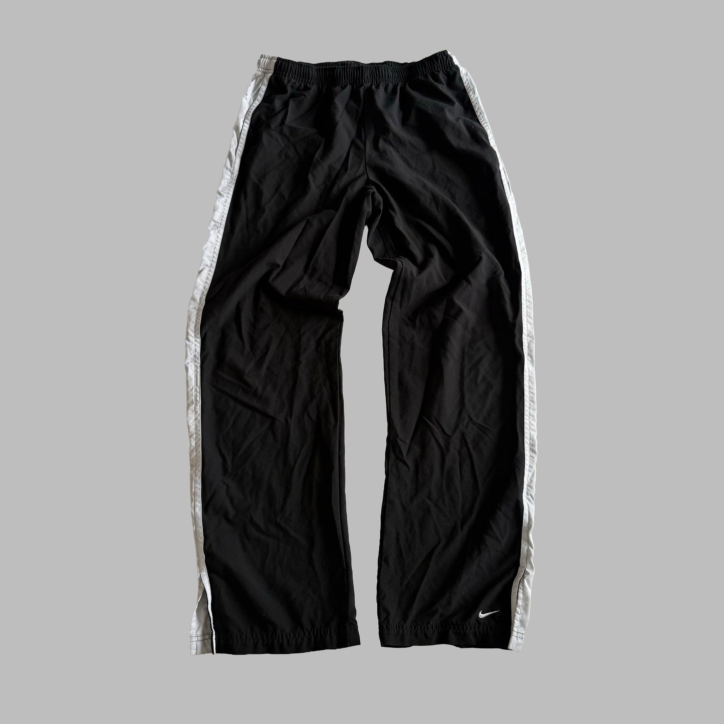 Y2K Nike Baggy Striped Track Pants - M