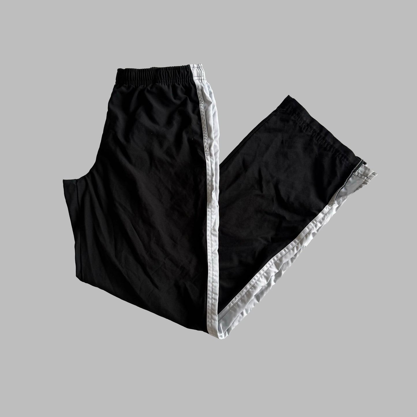 Y2K Nike Baggy Striped Track Pants - M