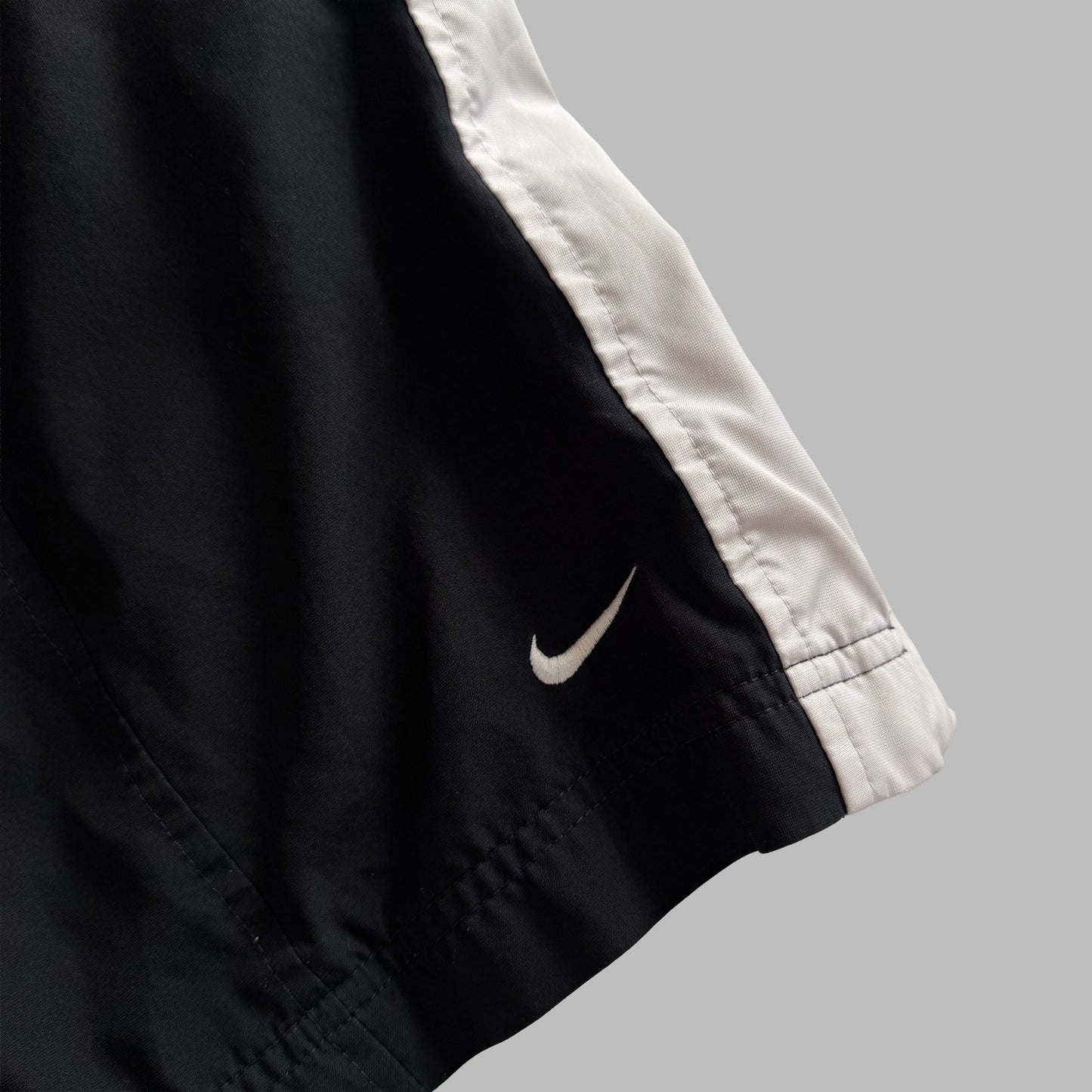 Y2K Nike Wide Leg Striped Track Pants - M