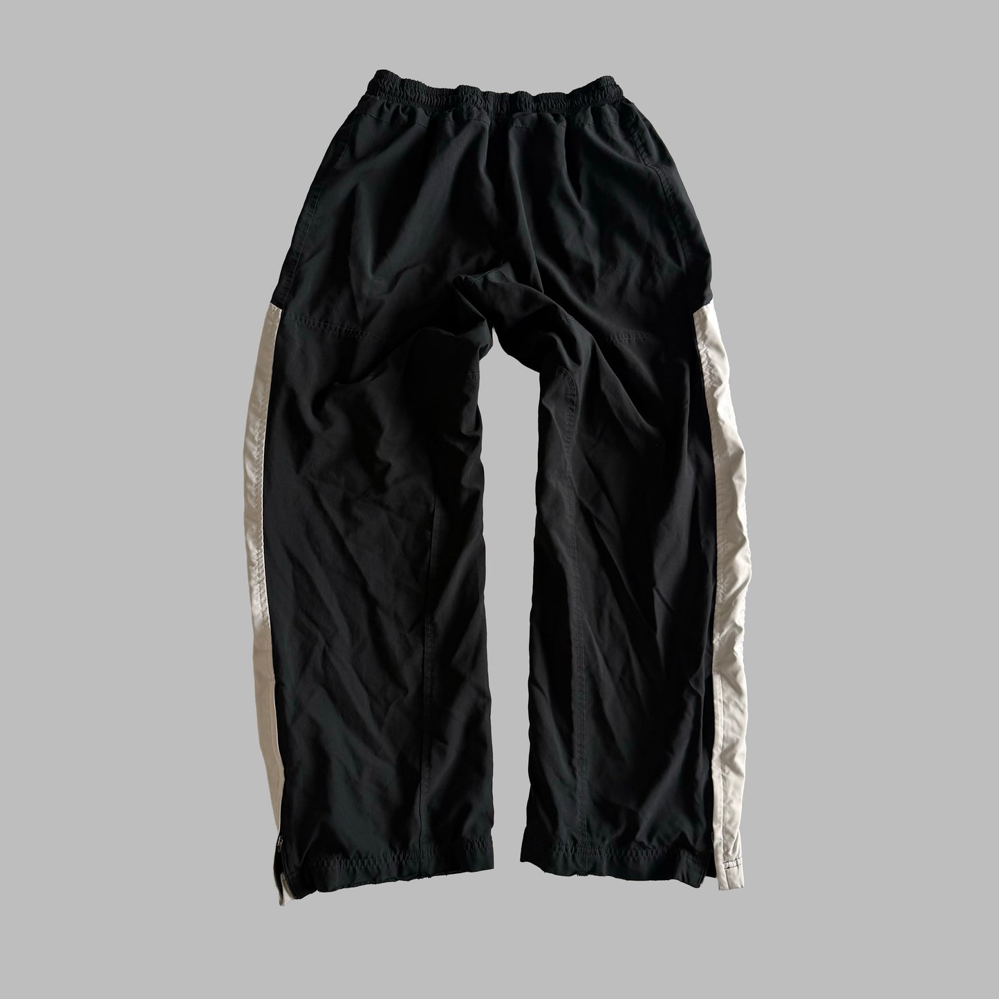 Y2K Nike Wide Leg Striped Track Pants - M