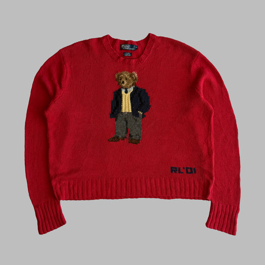 90s Polo Ralph Lauren Classic Bear Knit - XL