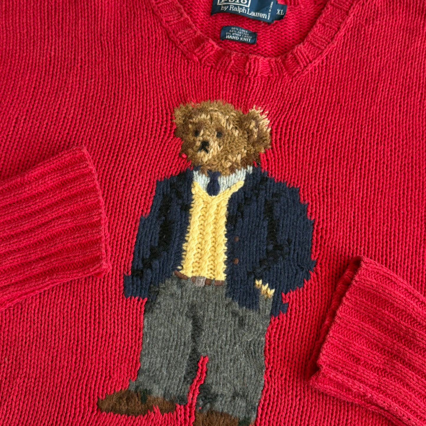 90s Polo Ralph Lauren Classic Bear Knit - XL