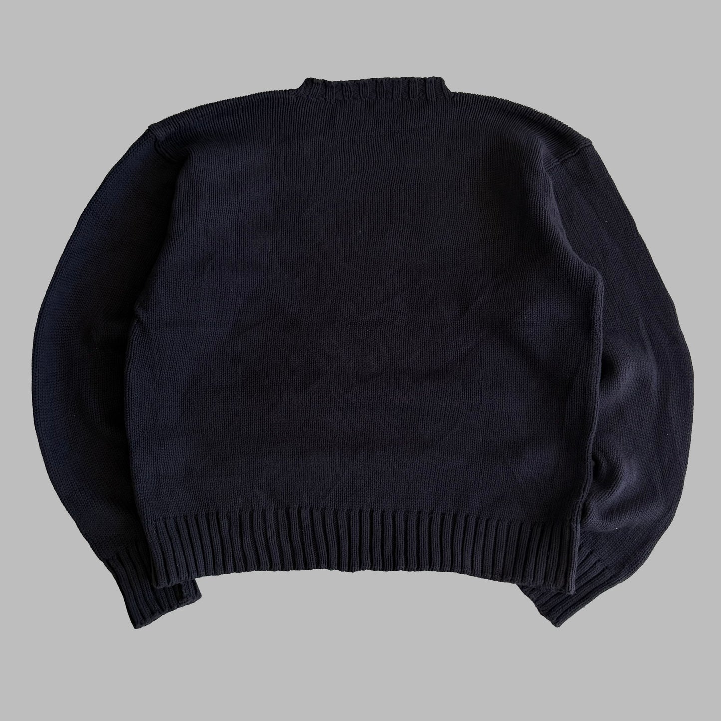 90s Polo Ralph Lauren Sitting Bear Heavy Knit - L
