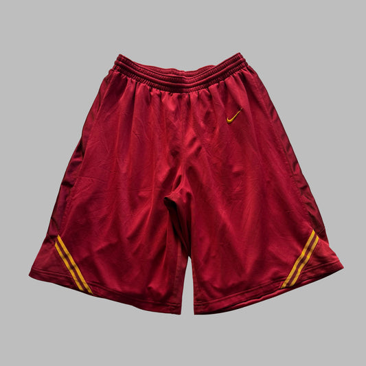 90s Nike Team Striped Heavyweight Basketball Shorts - M